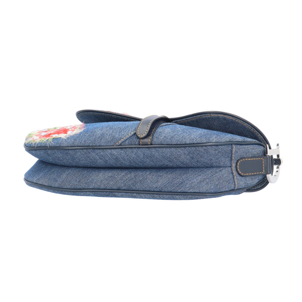 Christian Dior Saddle Bag Denim Blue - Picture 5 of 7